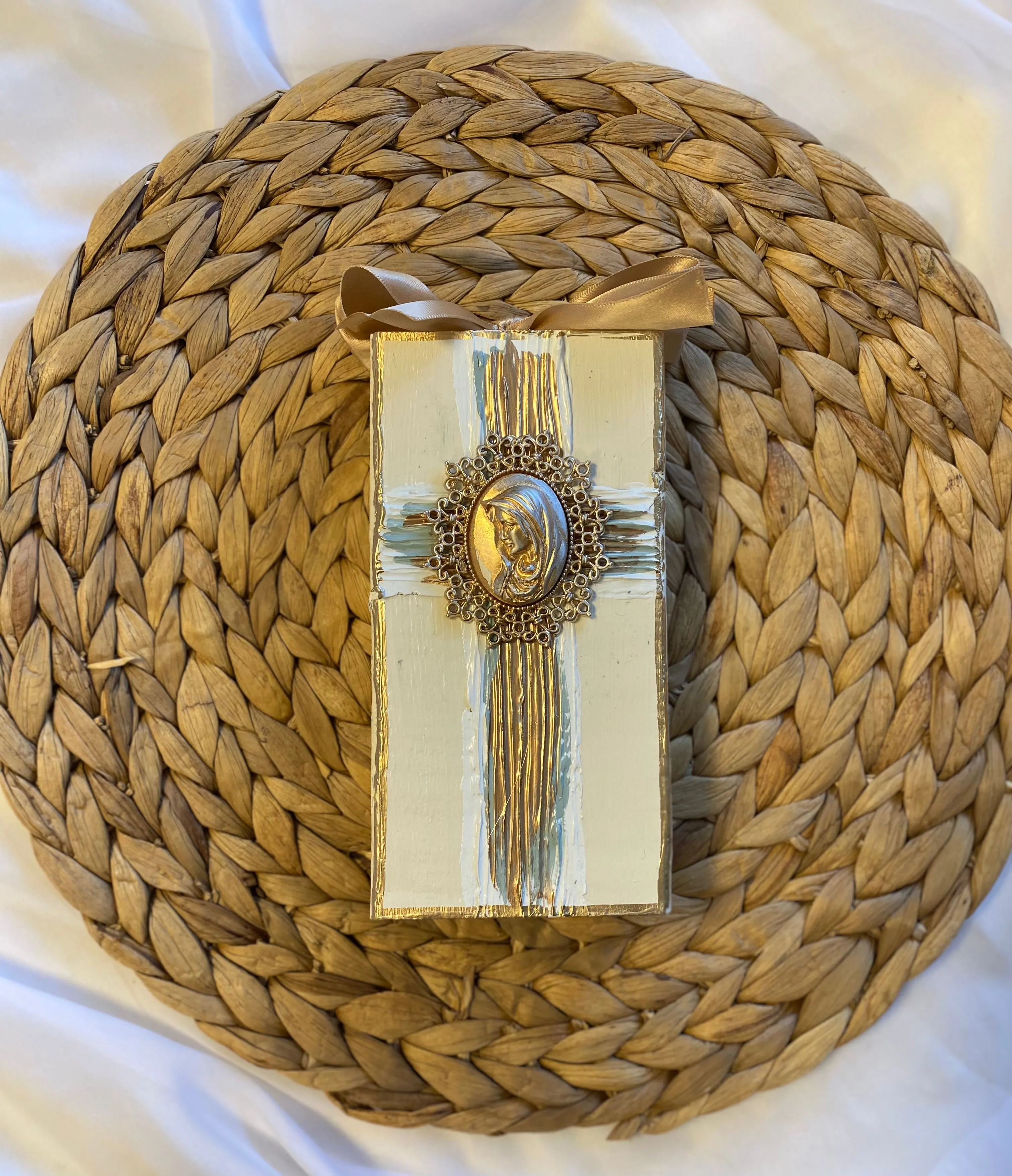 Full Plaster Mother Mary Block