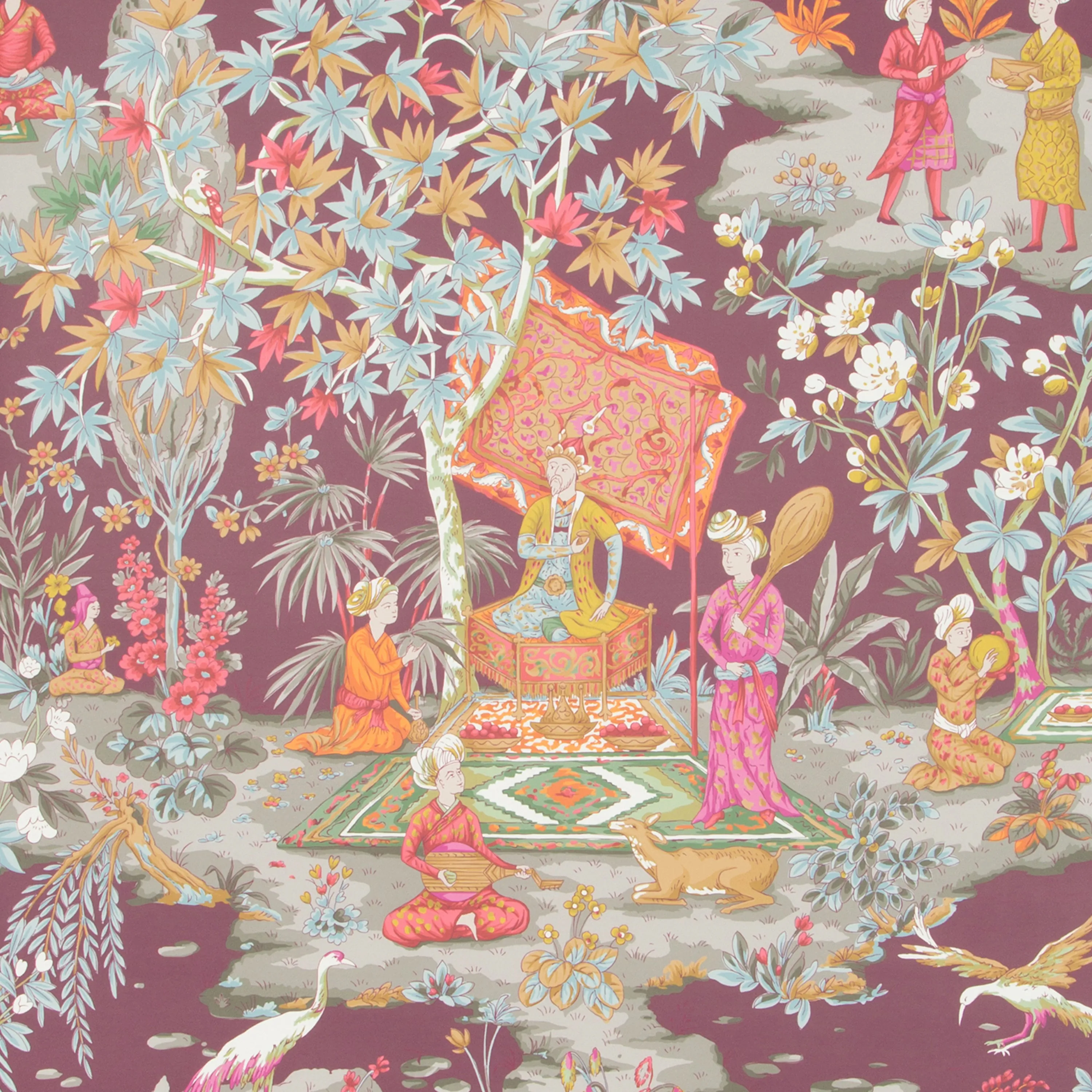 Garden Gathering Wallpaper, 11 yard roll