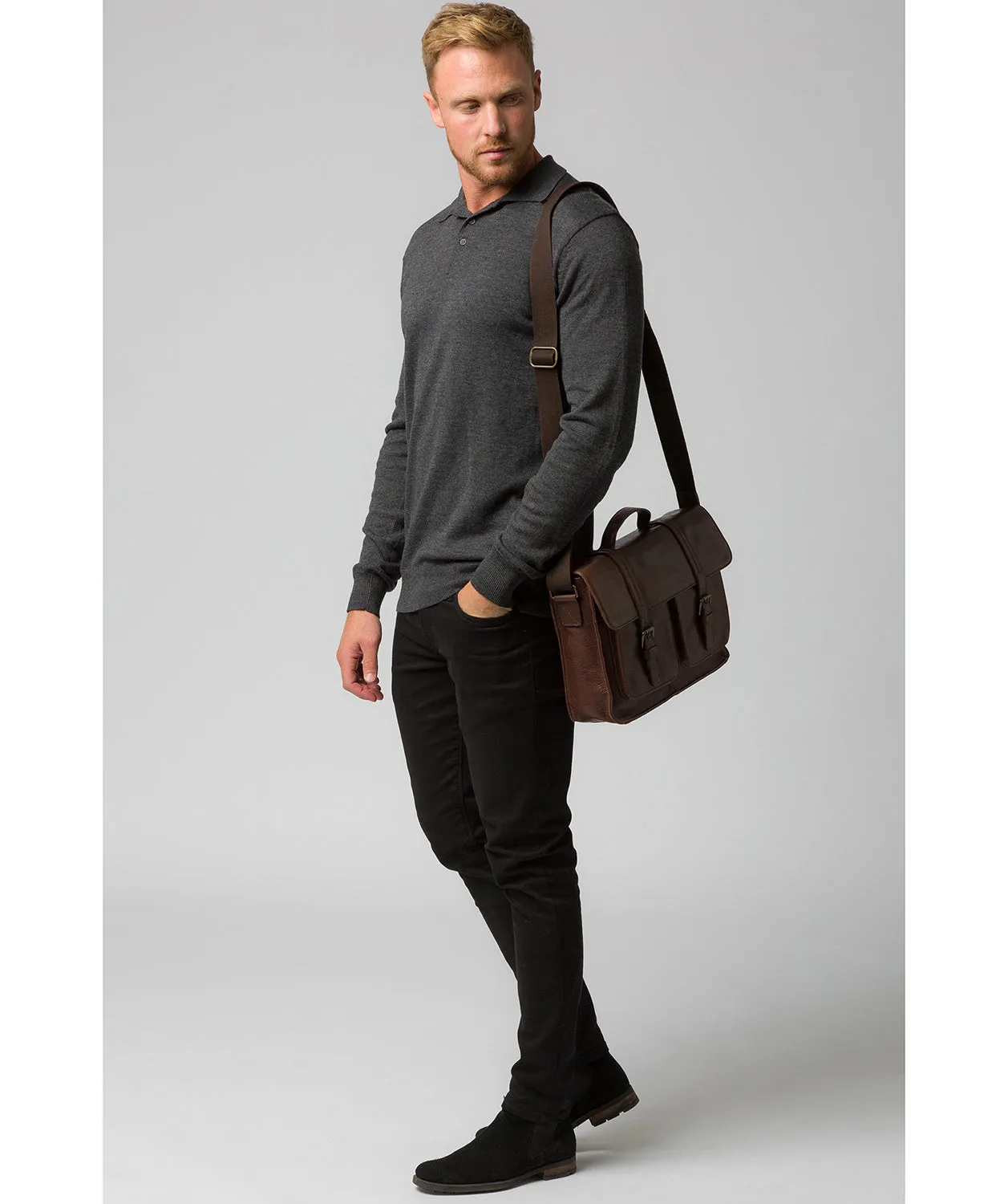'Garsdale' Malt Leather Briefcase