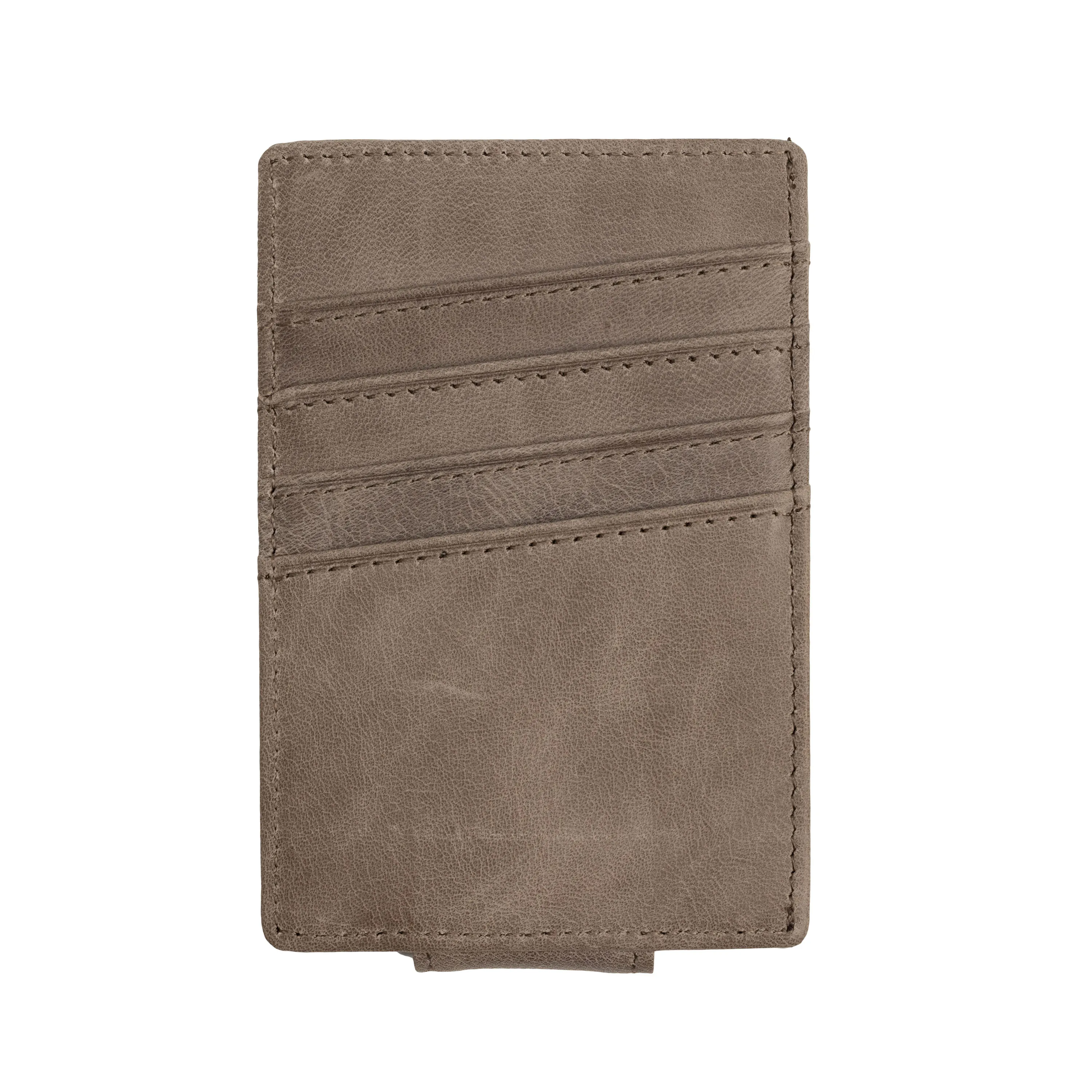 Genuine Leather Money Clip | Gray