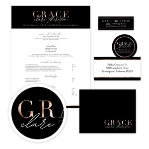Glamour Stationery Set - Large