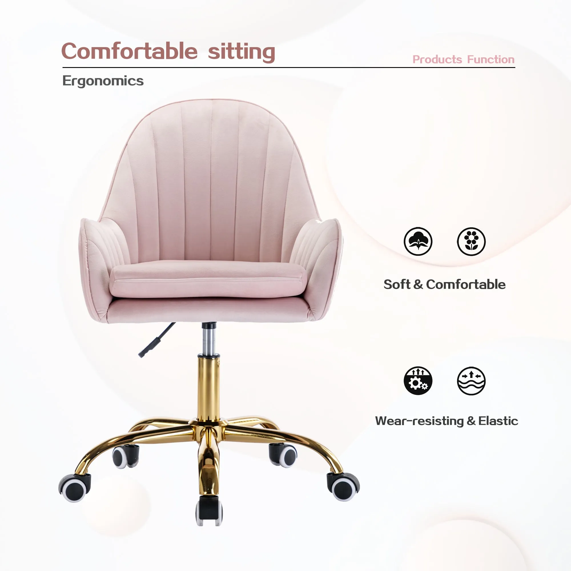 Glamourous Pink Velvet Chair