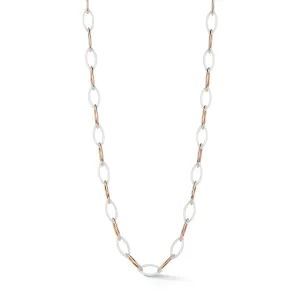 Gold Marquise Céramique Link Necklace
