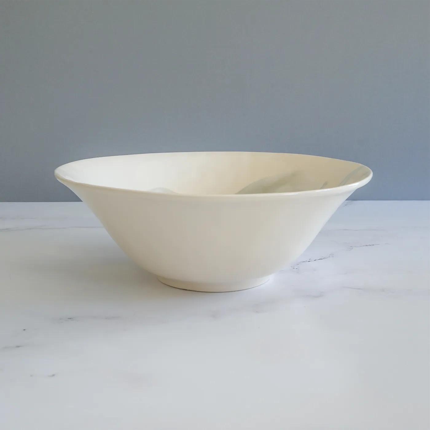 Gray & White Splash Serving Bowl