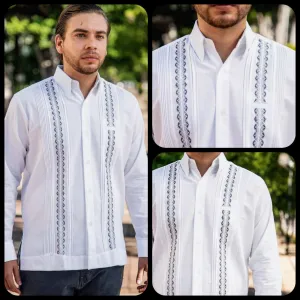 Gray Stripes Guayabera - Linen Guayabera