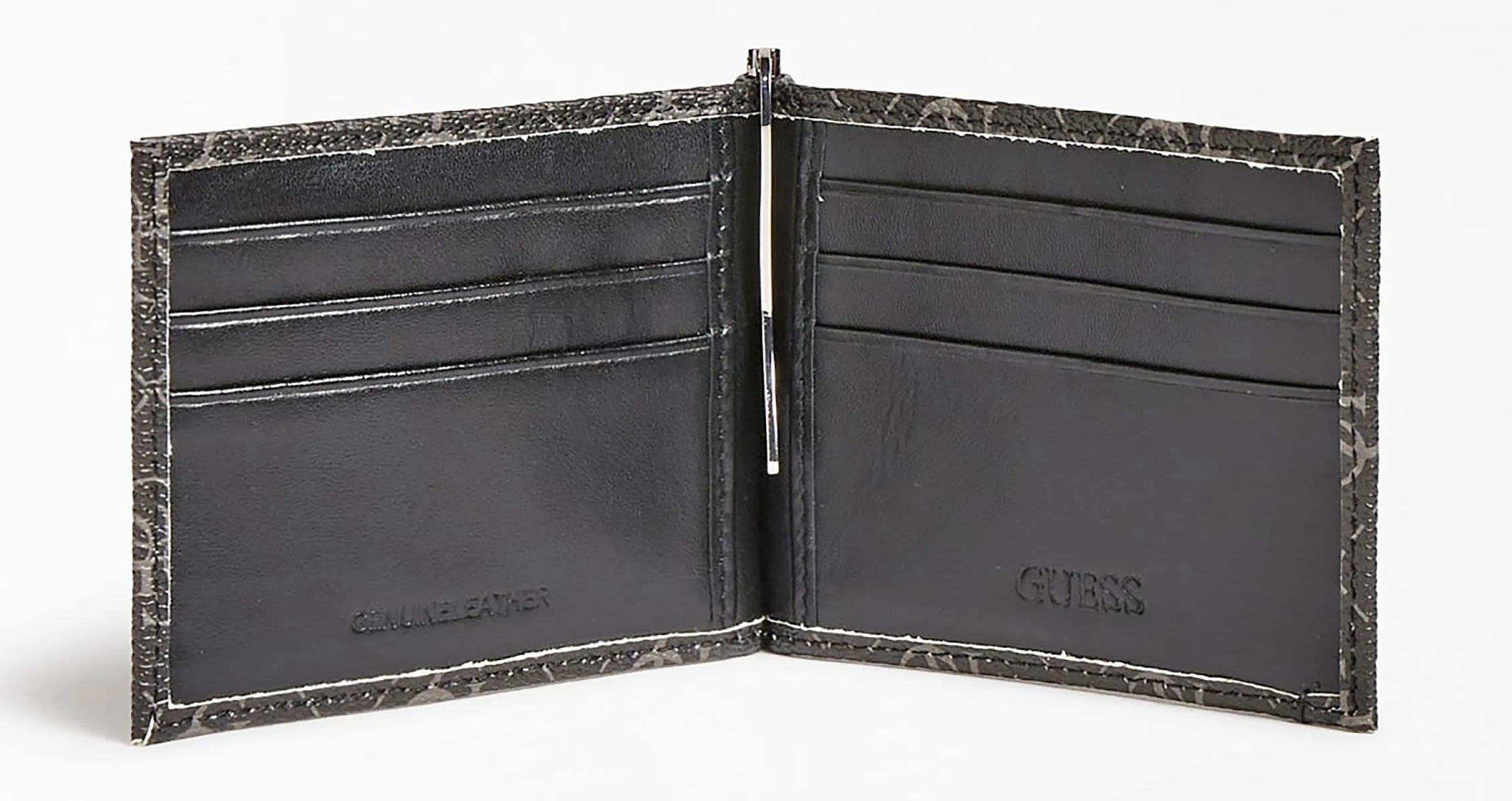 Guess Vezzola Wallet In Coal For Men