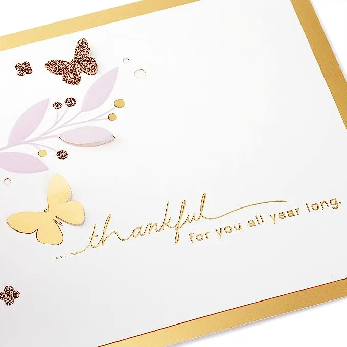 Hallmark Signature Paper Wonder Pop Up Card, Thankful for You (Thinking of You Card, Birthday Card)