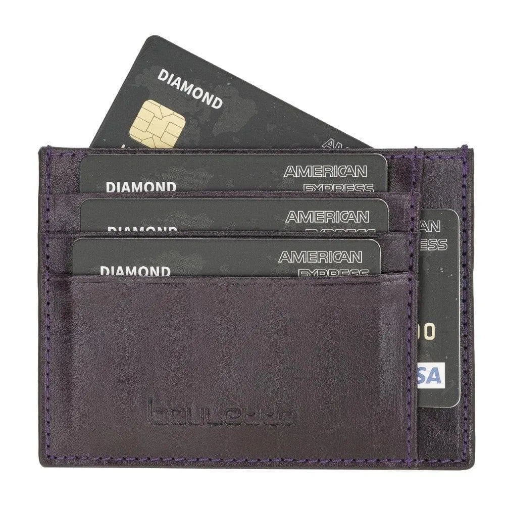 Handmade and Personalized Minimalist Geniuine Leather Card Holder - BLWL18