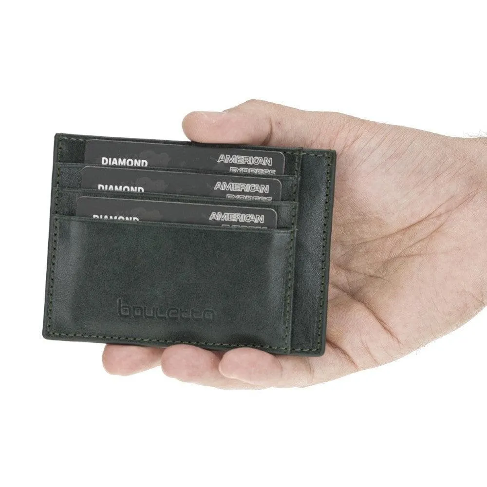 Handmade and Personalized Minimalist Geniuine Leather Card Holder - BLWL18