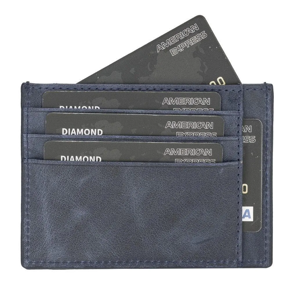 Handmade and Personalized Minimalist Geniuine Leather Card Holder - BLWL18