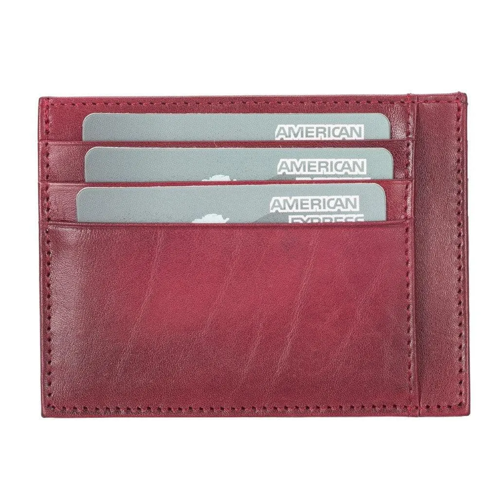 Handmade and Personalized Minimalist Geniuine Leather Card Holder - BLWL18