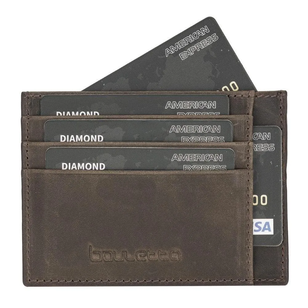 Handmade and Personalized Minimalist Geniuine Leather Card Holder - BLWL18