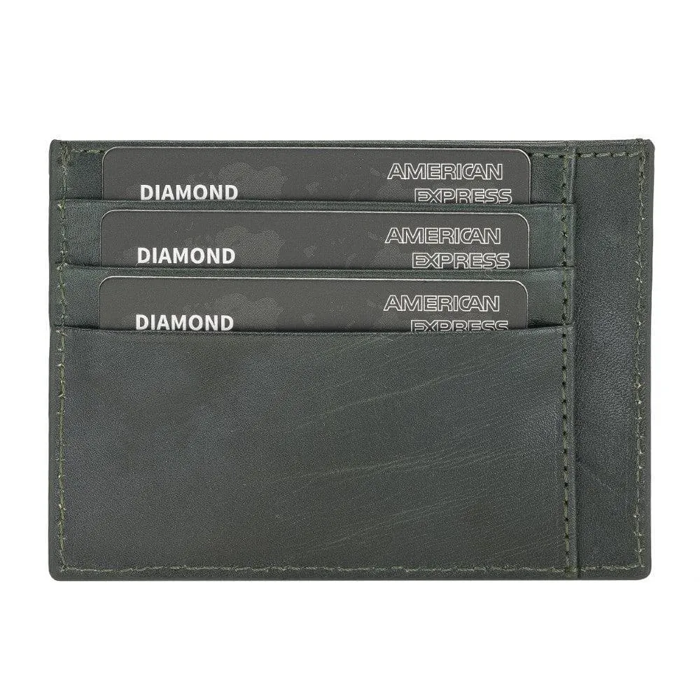 Handmade and Personalized Minimalist Geniuine Leather Card Holder - BLWL18