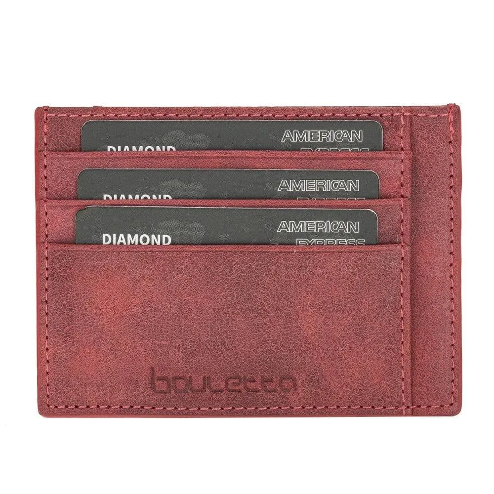 Handmade and Personalized Minimalist Geniuine Leather Card Holder - BLWL18