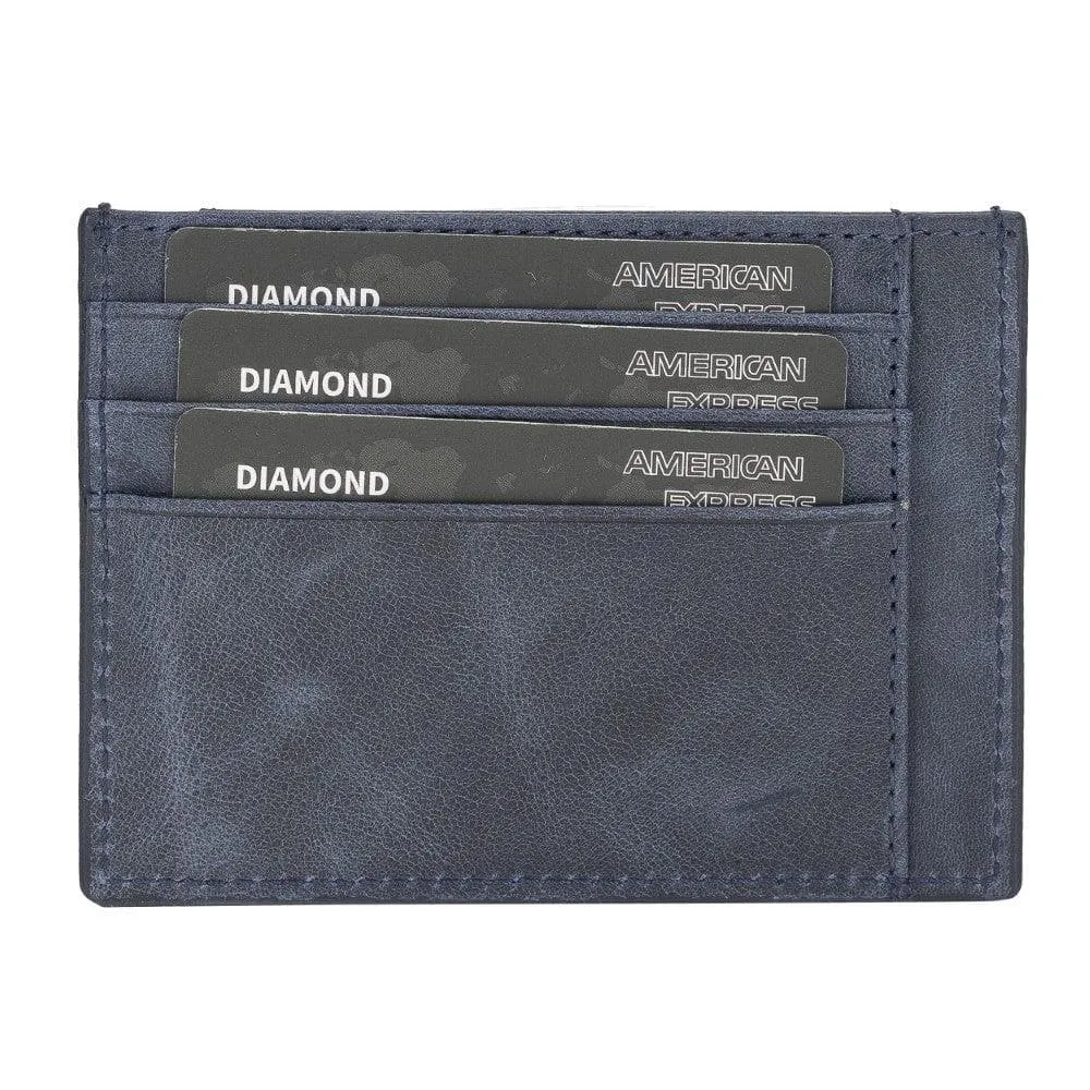 Handmade and Personalized Minimalist Geniuine Leather Card Holder - BLWL18