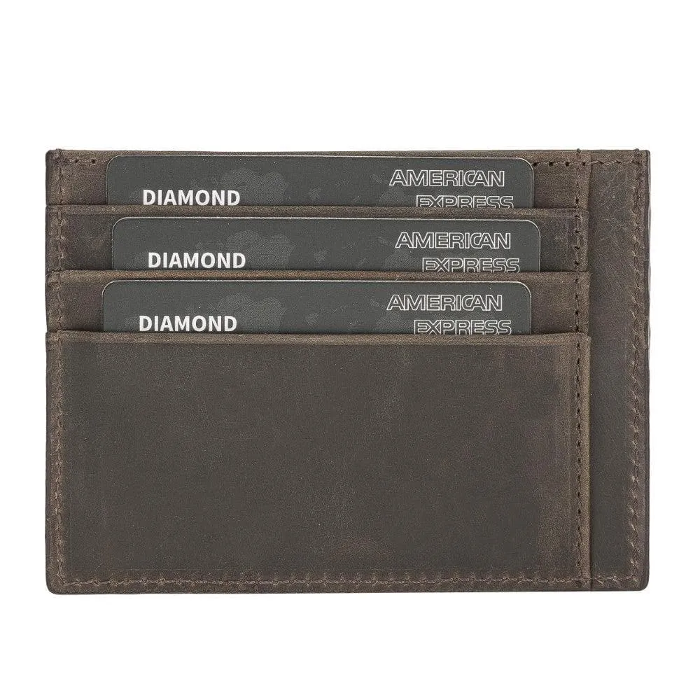 Handmade and Personalized Minimalist Geniuine Leather Card Holder - BLWL18