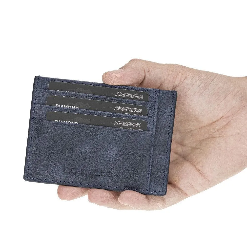 Handmade and Personalized Minimalist Geniuine Leather Card Holder - BLWL18