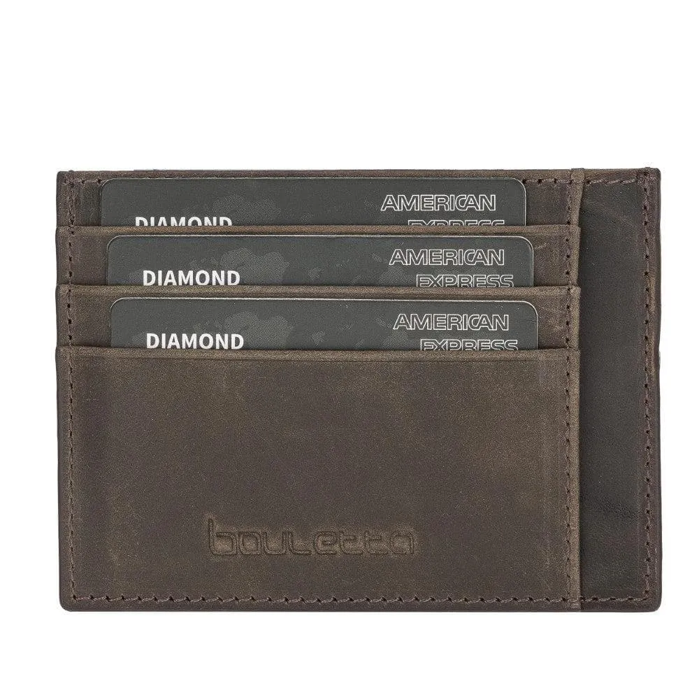 Handmade and Personalized Minimalist Geniuine Leather Card Holder - BLWL18