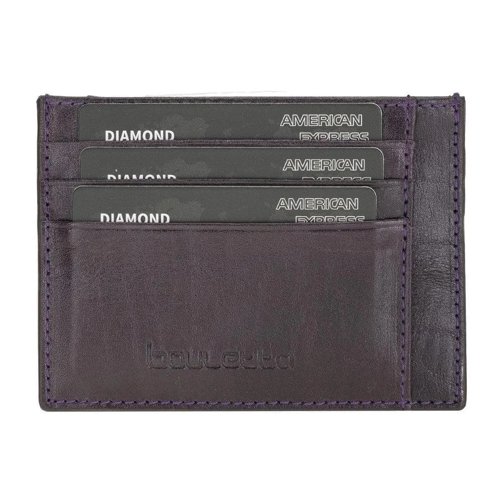 Handmade and Personalized Minimalist Geniuine Leather Card Holder - BLWL18