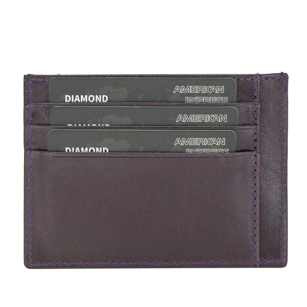 Handmade and Personalized Minimalist Geniuine Leather Card Holder - BLWL18