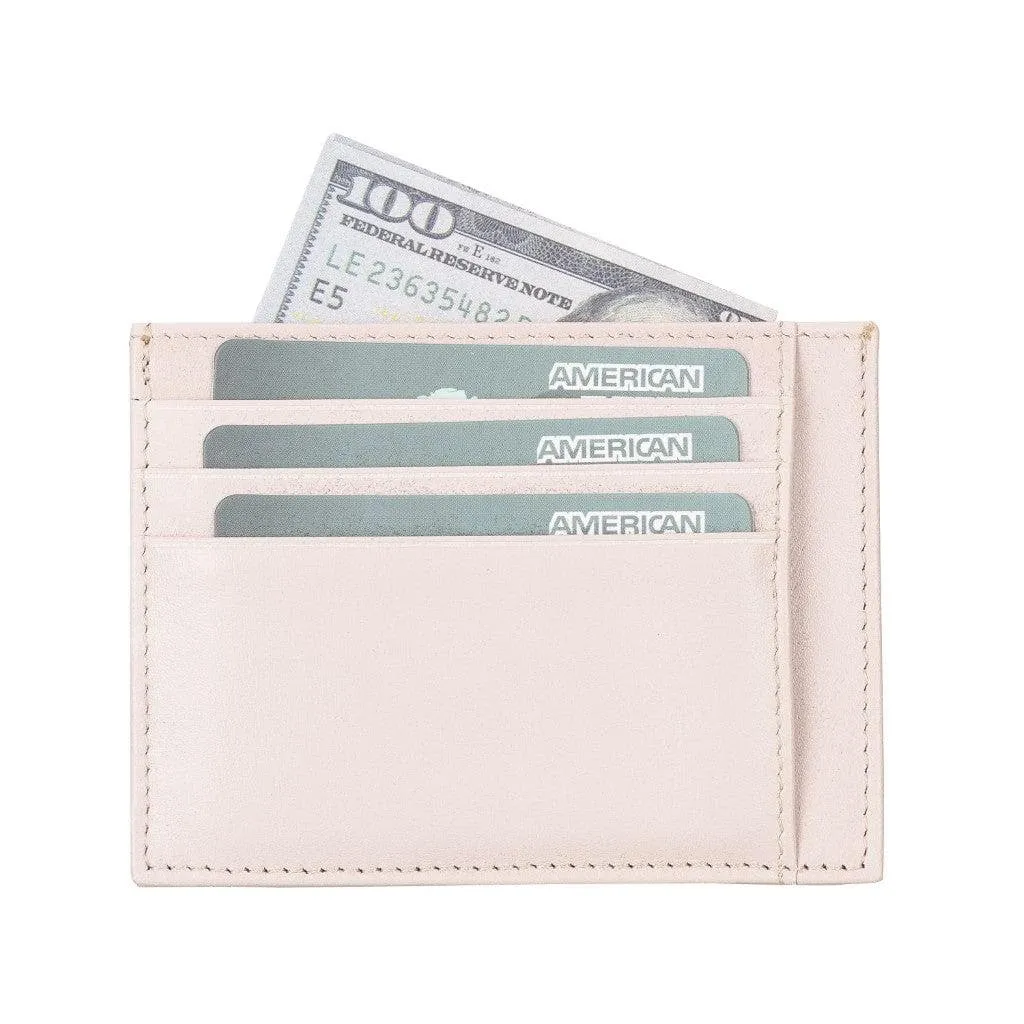 Handmade and Personalized Minimalist Geniuine Leather Card Holder - BLWL18