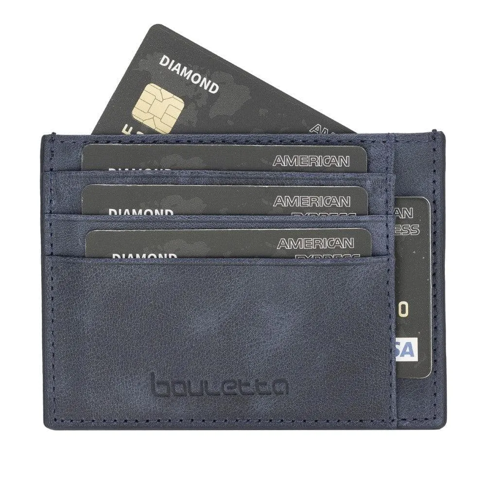Handmade and Personalized Minimalist Geniuine Leather Card Holder - BLWL18