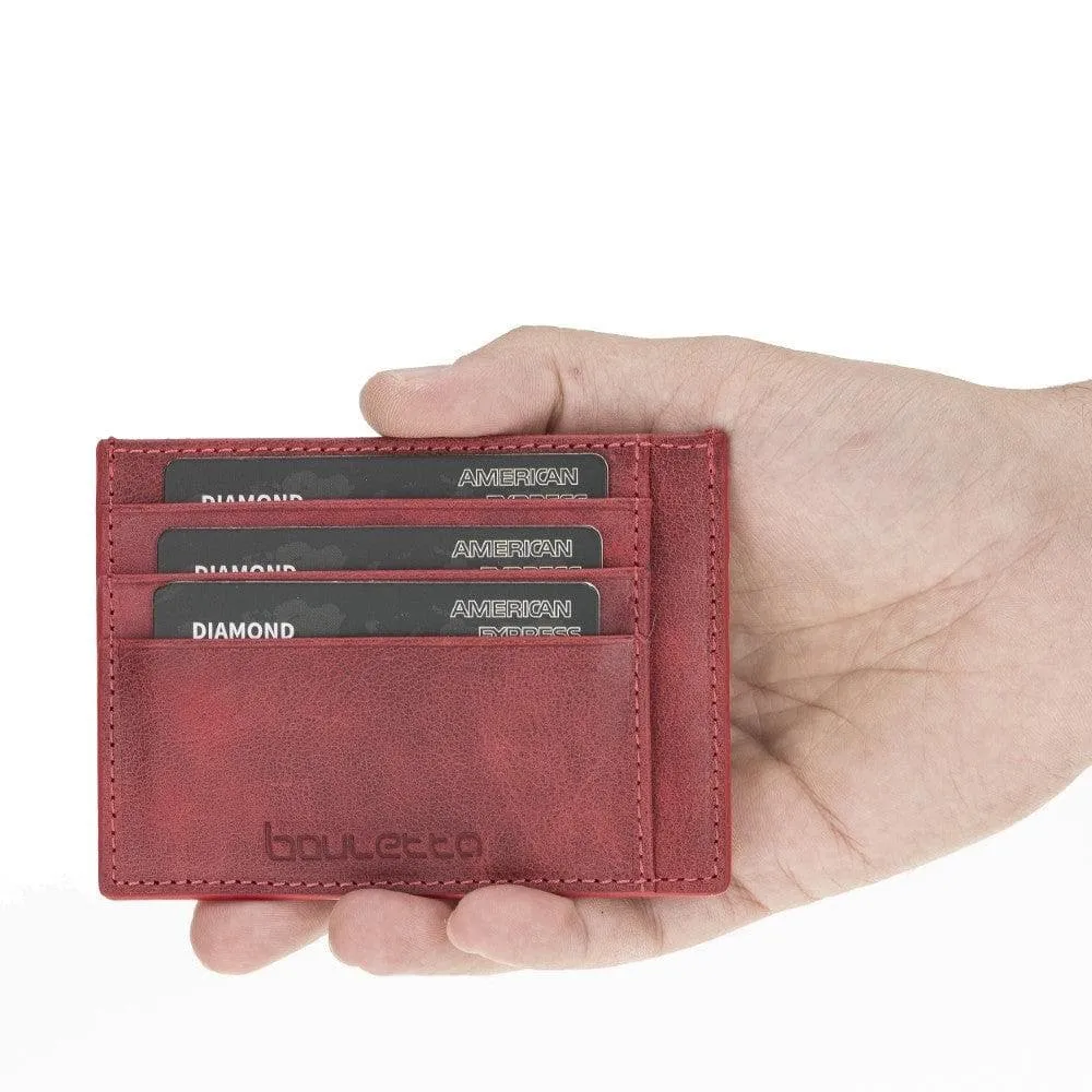 Handmade and Personalized Minimalist Geniuine Leather Card Holder - BLWL18