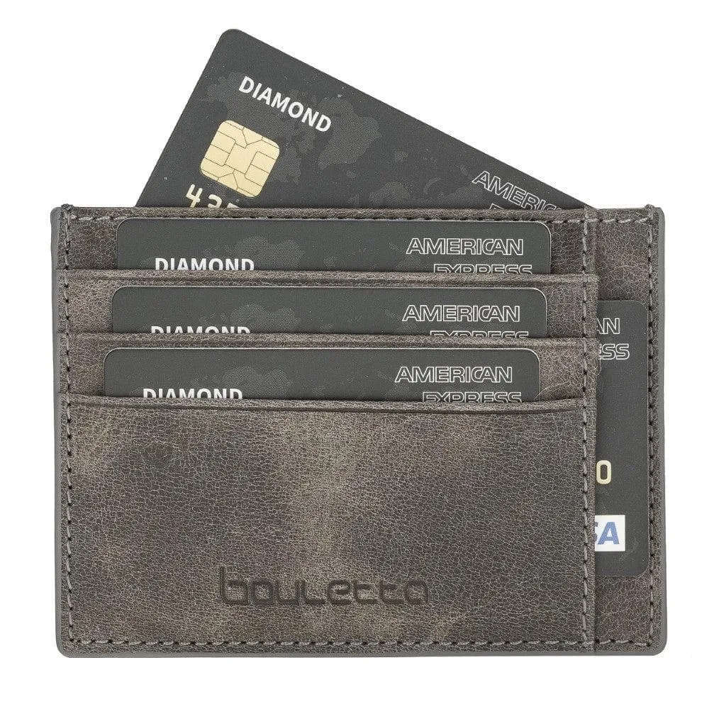 Handmade and Personalized Minimalist Geniuine Leather Card Holder - BLWL18