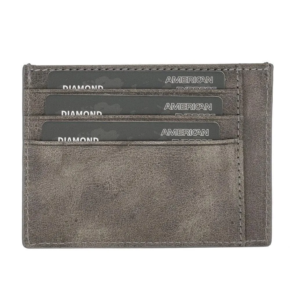 Handmade and Personalized Minimalist Geniuine Leather Card Holder - BLWL18