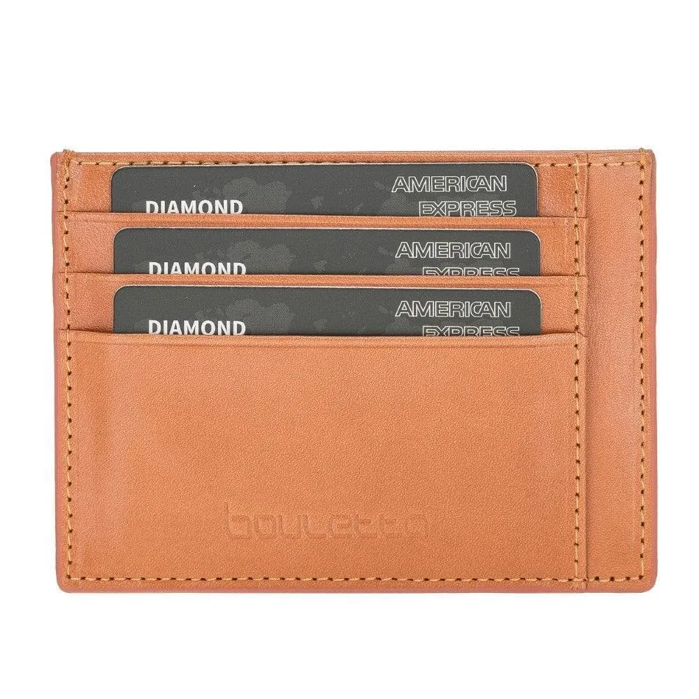 Handmade and Personalized Minimalist Geniuine Leather Card Holder - BLWL18