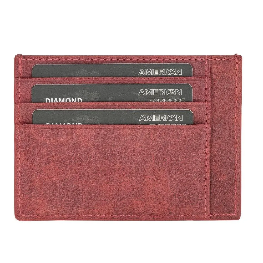 Handmade and Personalized Minimalist Geniuine Leather Card Holder - BLWL18