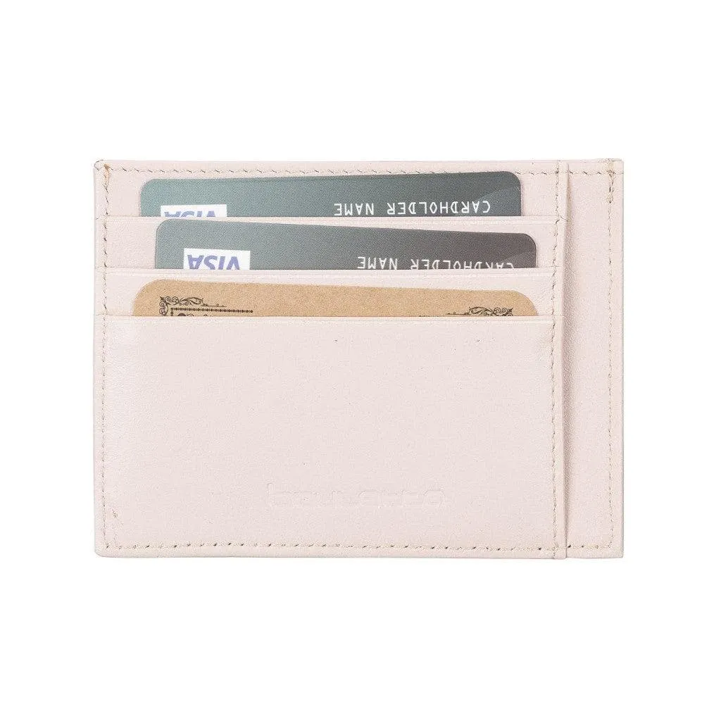 Handmade and Personalized Minimalist Geniuine Leather Card Holder - BLWL18