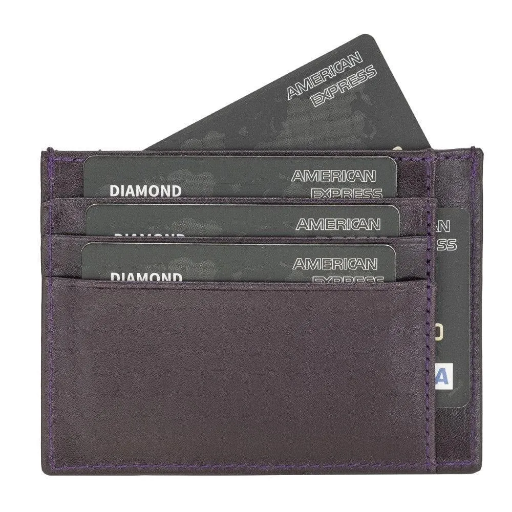 Handmade and Personalized Minimalist Geniuine Leather Card Holder - BLWL18