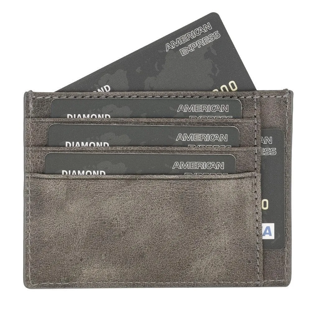 Handmade and Personalized Minimalist Geniuine Leather Card Holder - BLWL18