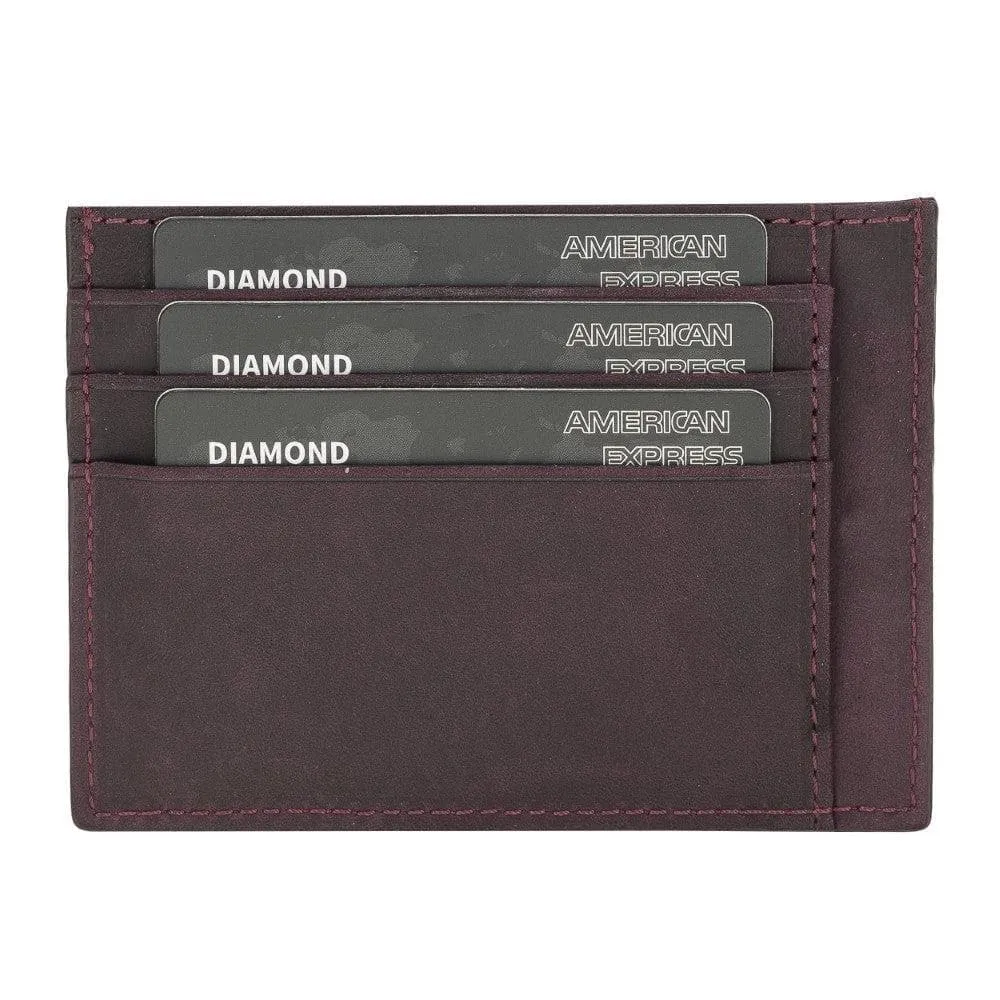 Handmade and Personalized Minimalist Geniuine Leather Card Holder - BLWL18