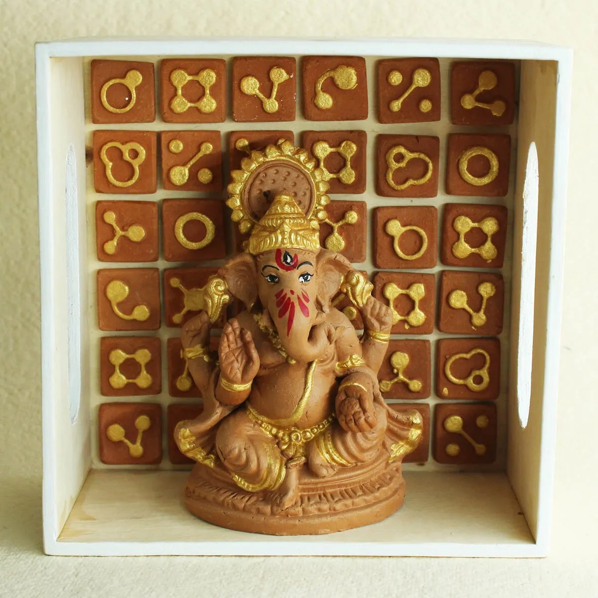 Handmade Terracotta Ganpati Idol Small(S)