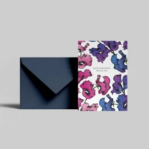 Happy Birthday Sweet Pea Greeting Card