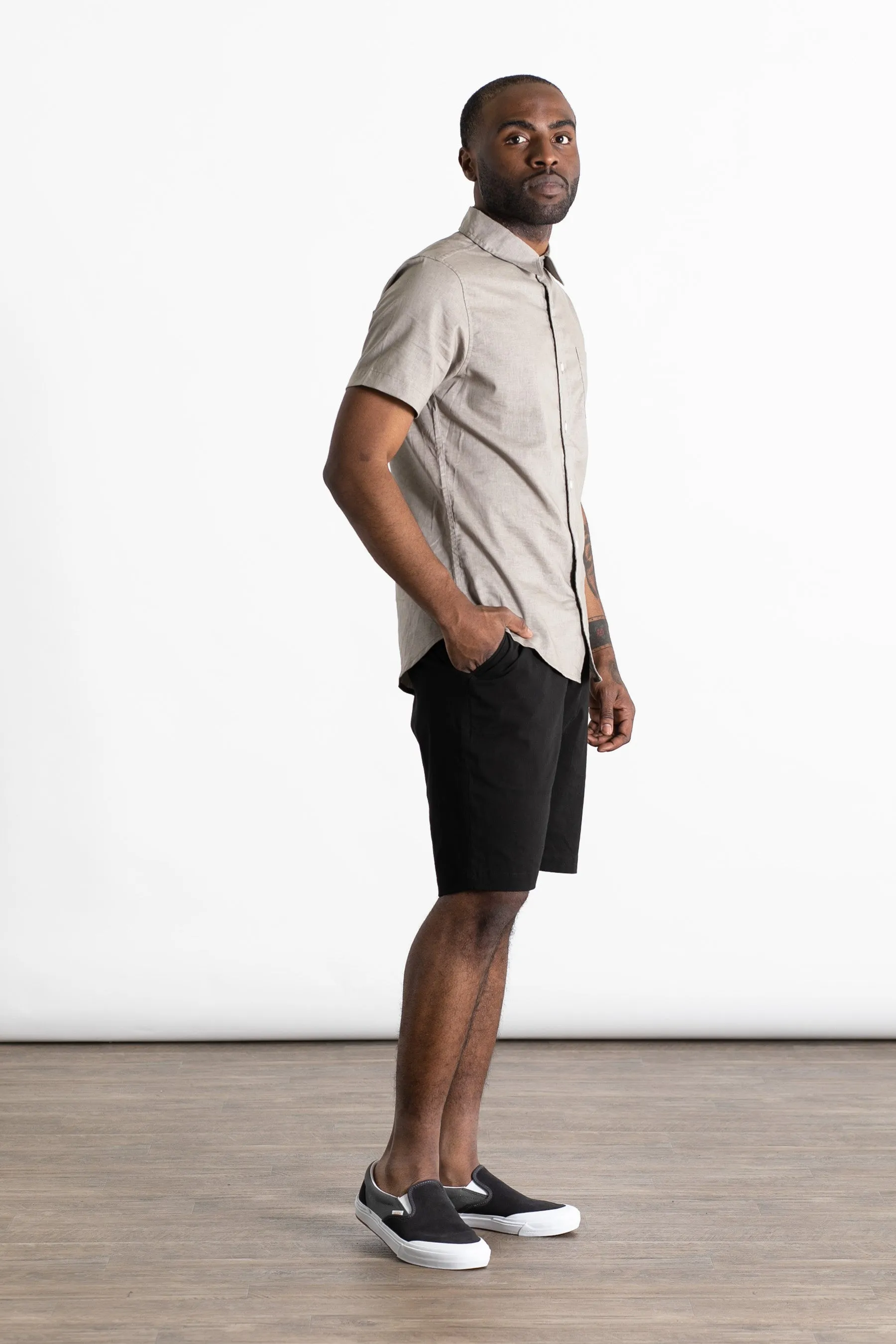 Harbor Slim Shirt / Grey