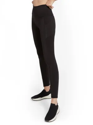 High-Waisted Geometric Seam 7/8 Legging