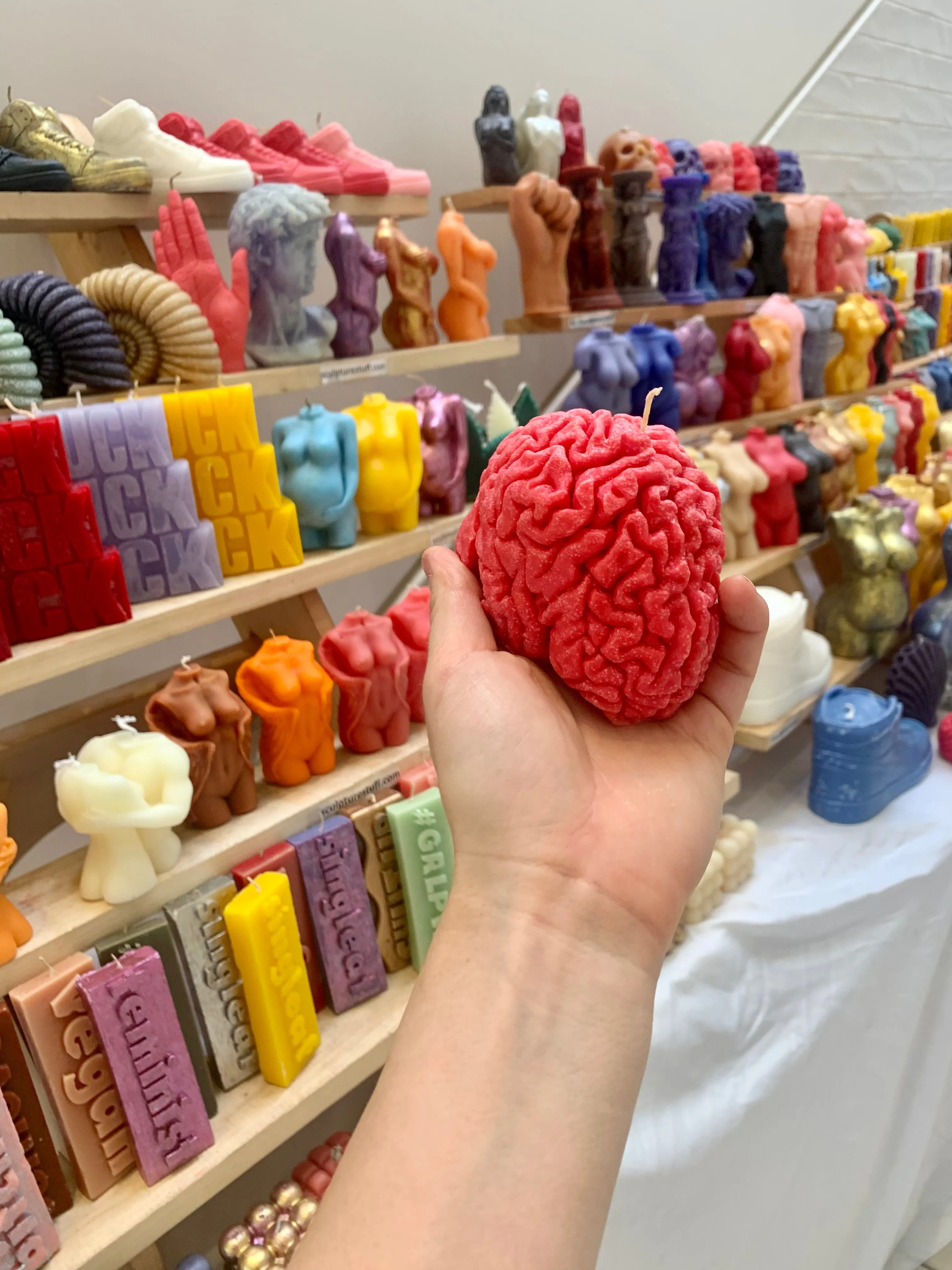 Human Brain Candle / Gift for Neuroscientists / Gift for Psychology Students / Oddity Gift / Edgy Candles / Brain Anatomy Decor / Neuroscience Novelty / Quirky Office Gift / Psychology Graduation / Brain Enthusiast / Unconventional Decor Piece