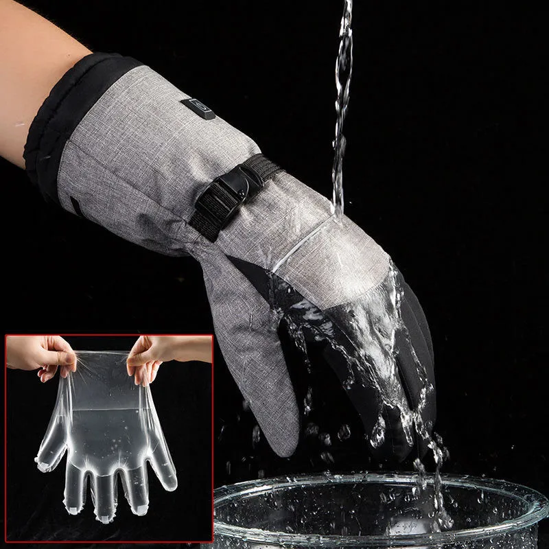 Ice Fishing Ultimate Heated Gloves With Portable Charger Waterproof Warm and Cold-Resistant for Fishing