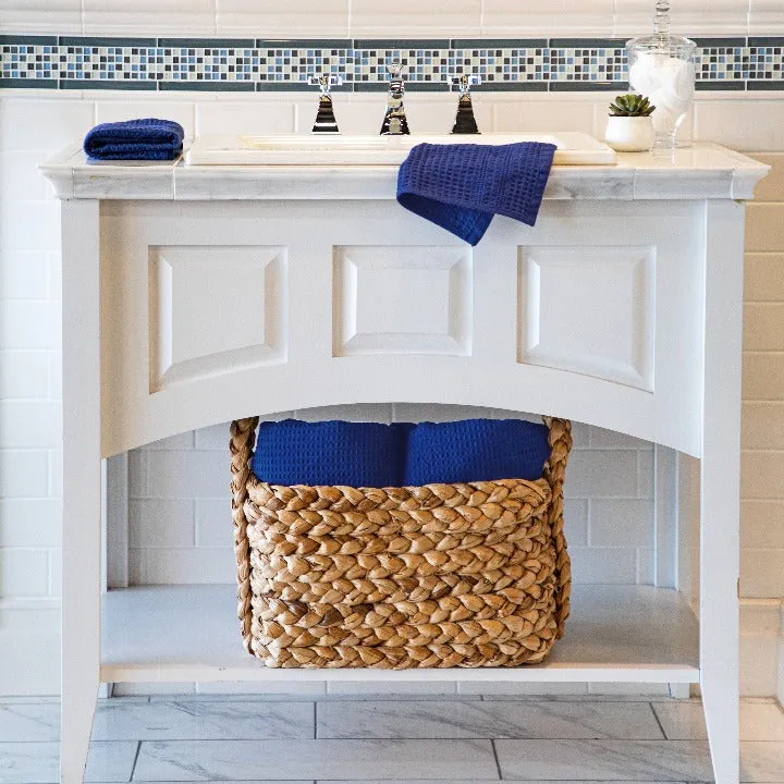 Indigo Bath Towel, Classic Style