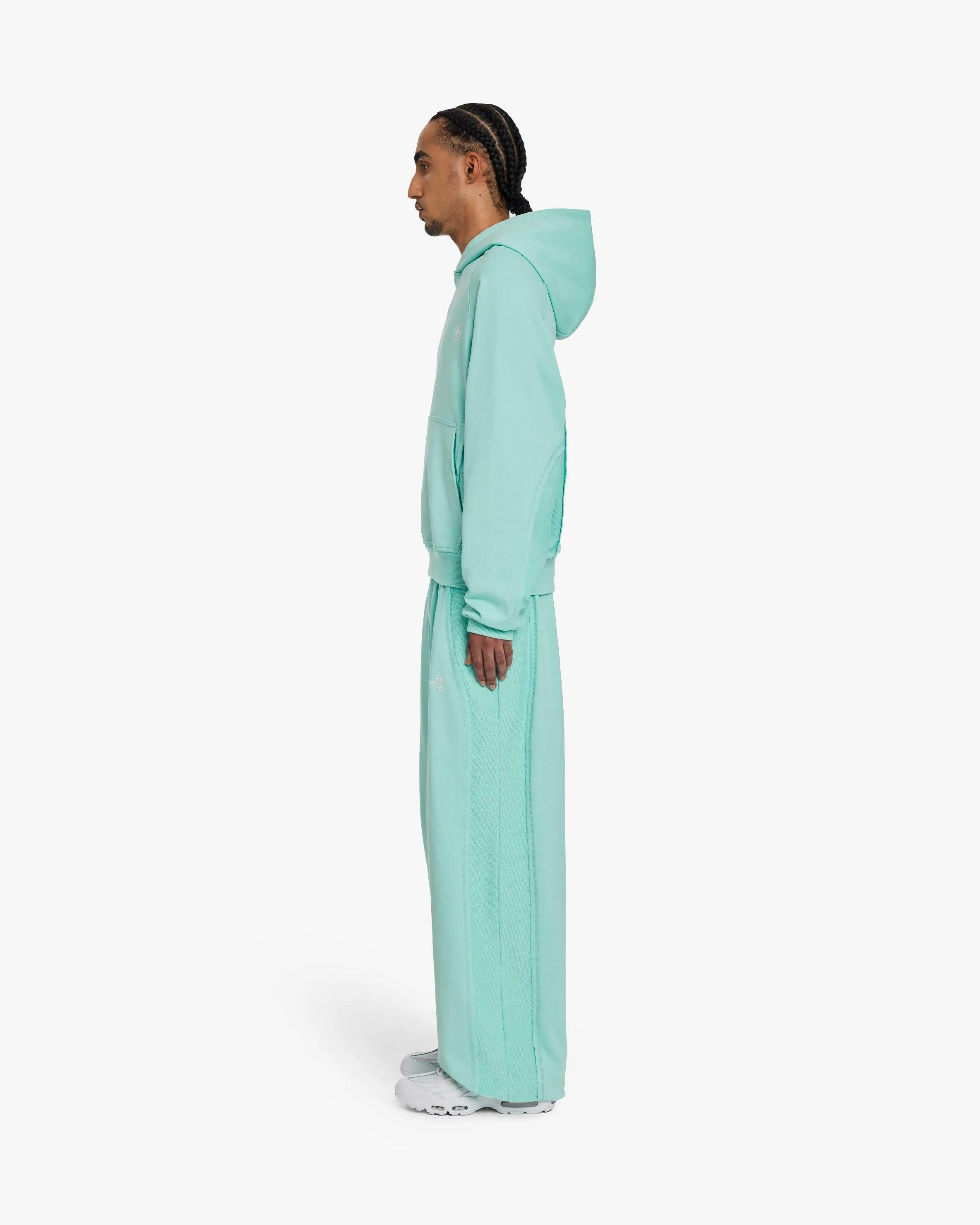 INSIDE OUT HOODIE TURQUOISE
