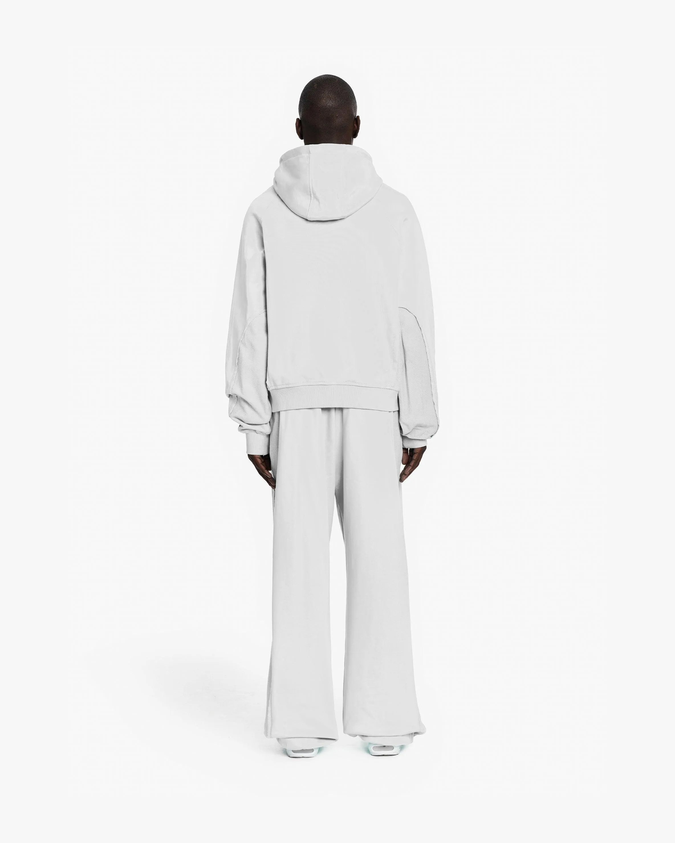 INSIDE OUT ZIP HOODIE LIGHT GREY