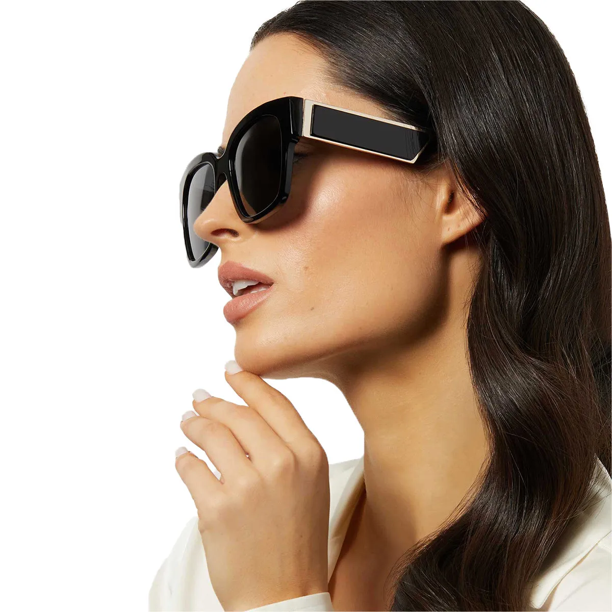 ISABELLA - BLACK   GREY POLARIZED SUNGLASSES