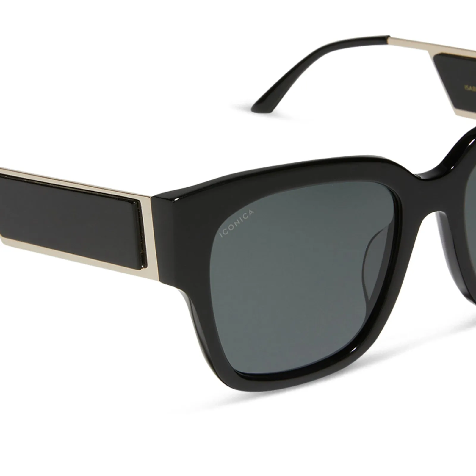 ISABELLA - BLACK   GREY POLARIZED SUNGLASSES