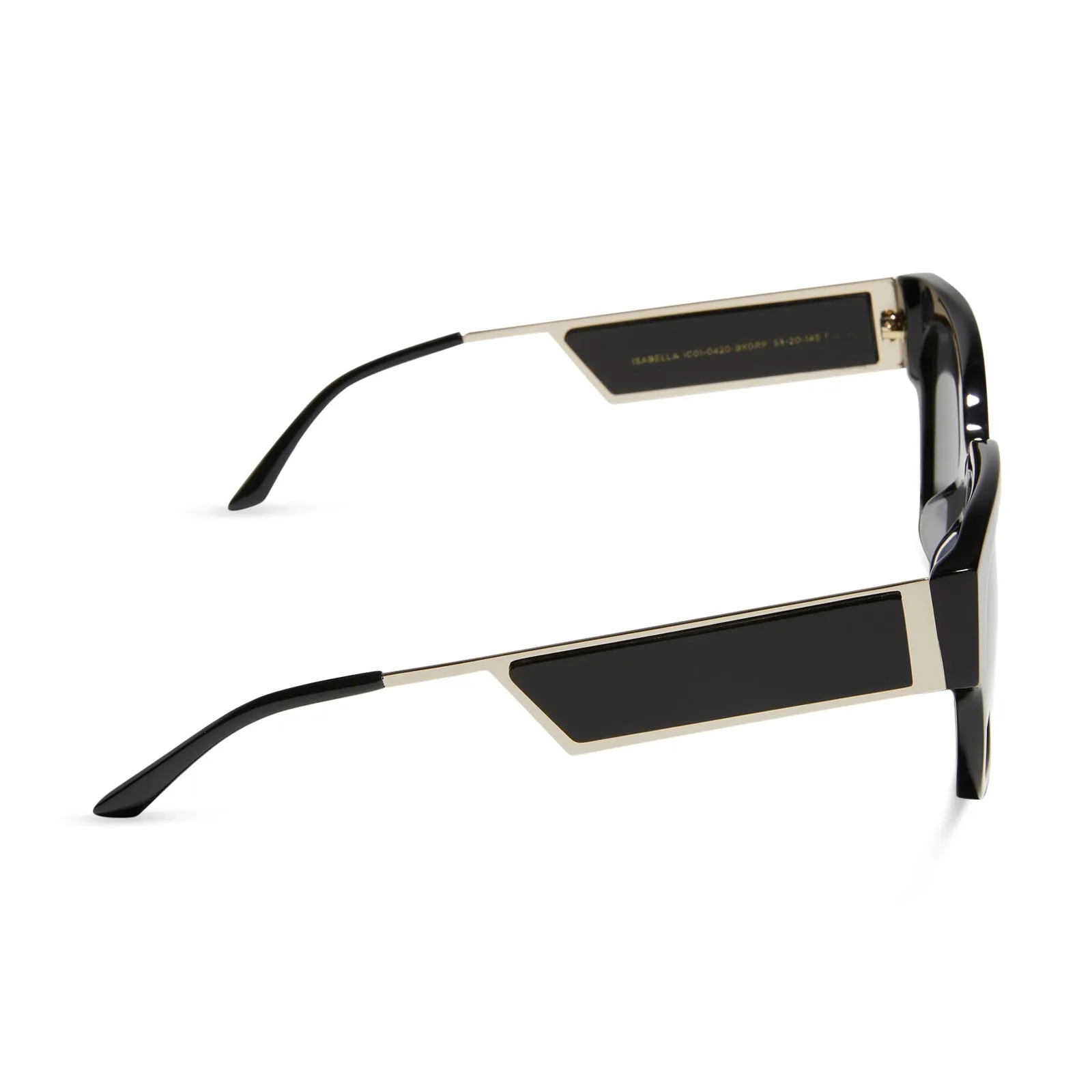 ISABELLA - BLACK   GREY POLARIZED SUNGLASSES
