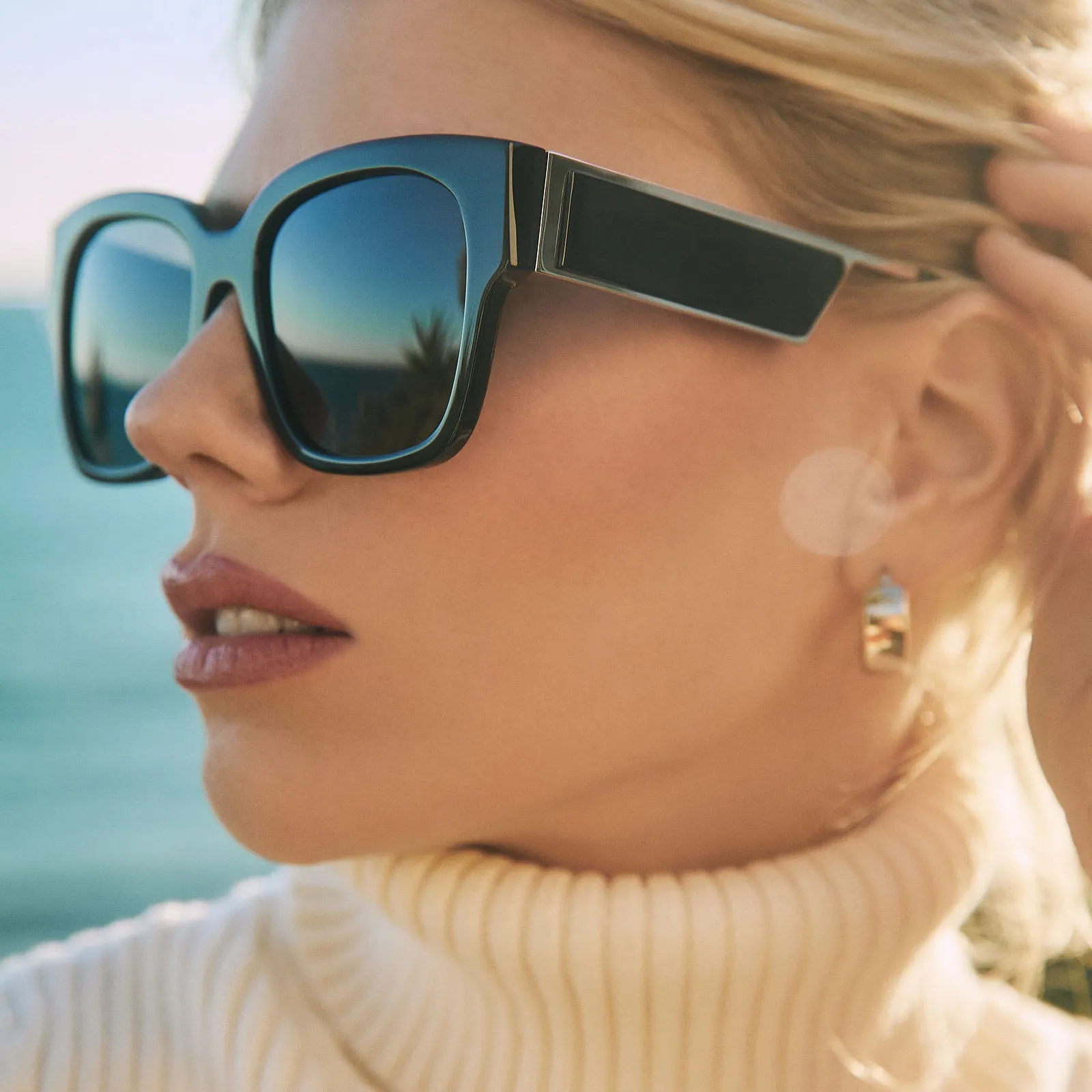ISABELLA - BLACK   GREY POLARIZED SUNGLASSES