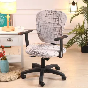 Ivory Office Chair Cover