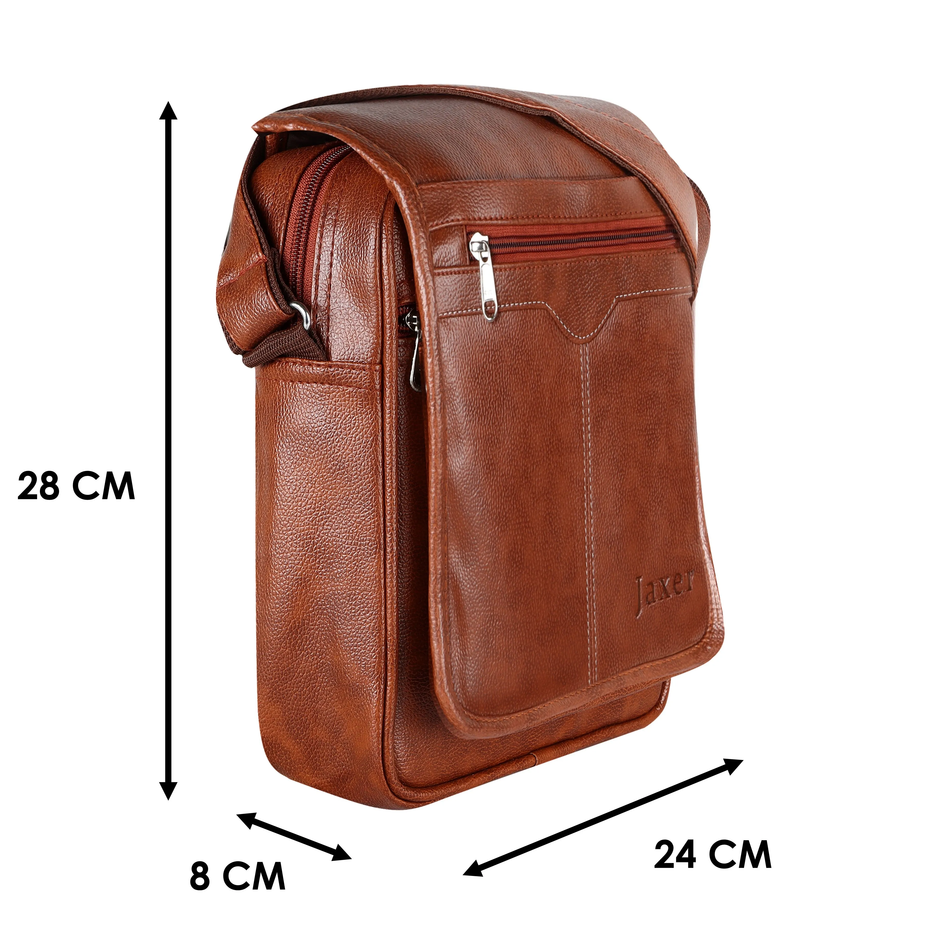 Jaxer Tan Sling Bag for Men & Women - JXRSB103